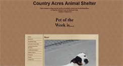 Desktop Screenshot of countryacresanimalshelter.org